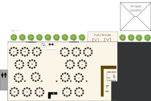 Le Chalet des Érables Plan de salle La Chaleureuse  